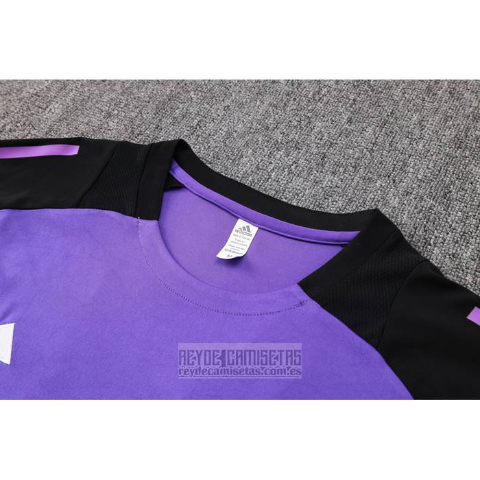 Chandal del Alemania Manga Corta 2024-2025 Purpura - Pantalon Corto